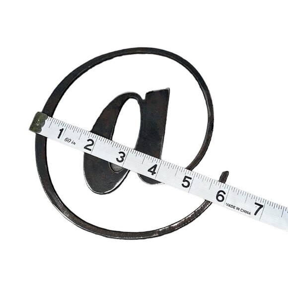 Flat cut stainless steel @ symbol 6” - Picture 5 of 6